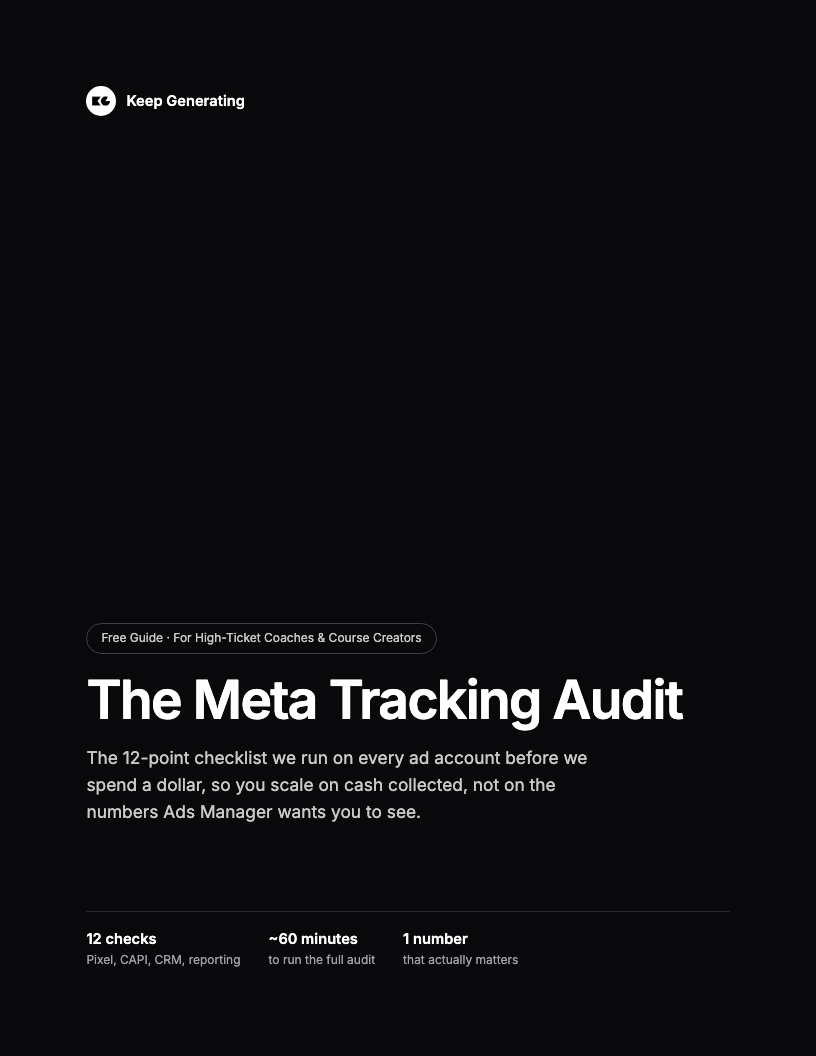 Cover of The Meta Tracking Audit